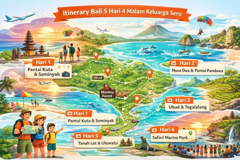 Panduan Itinerary Bali 5 Hari 4 Malam Paling Seru untuk Keluarga