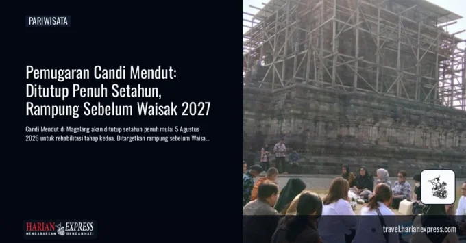 Pemugaran Candi Mendut: Ditutup Penuh Setahun, Rampung Sebelum Waisak 2027