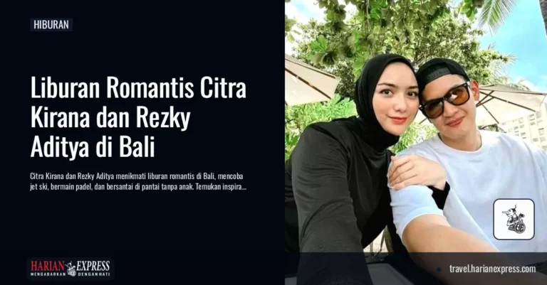 Menikmati Bali Berdua, Citra Kirana dan Rezky Aditya Isi Liburan dengan Jet Ski hingga Padel