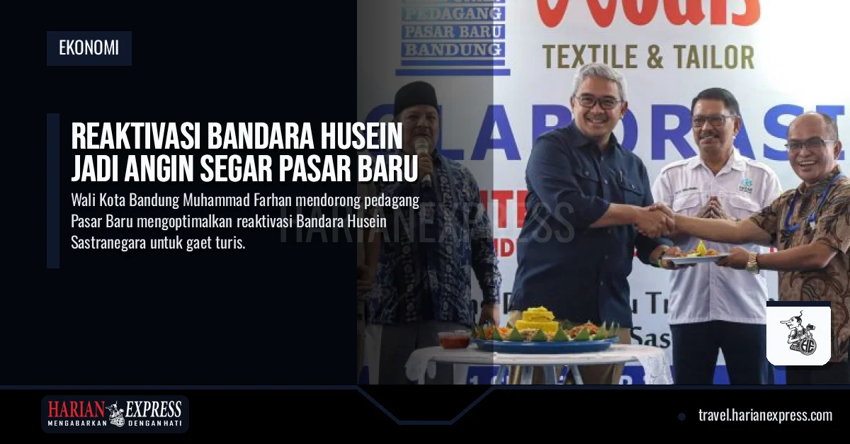 Reaktivasi Bandara Husein Jadi Angin Segar Pasar Baru